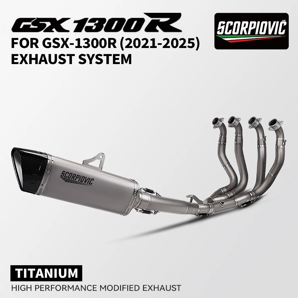 

For GSX1300R Hayabusa gen3 2021-2025 Titanium alloy exhaust system complete set