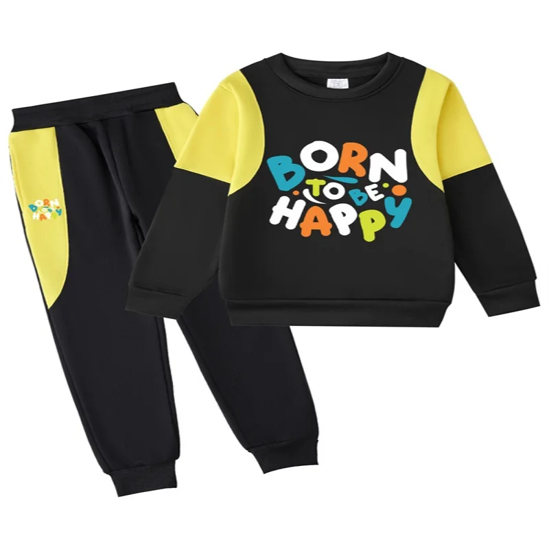 

Boys Sweatshirts +Pants Kids Suits 2PCS/Set Cotton 2024 Stylish Spring Autumn Cotton Jogging Suit Teenagers Christmas Gift Child