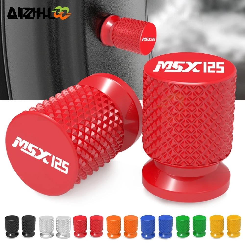 

MSX 125 Motorcycle CNC Aluminum Tyre Rim Air Port Cover FOR HONDA GROM MSX125 2014-2016 2017 Tire Valve Wheel Stem Cap Covers