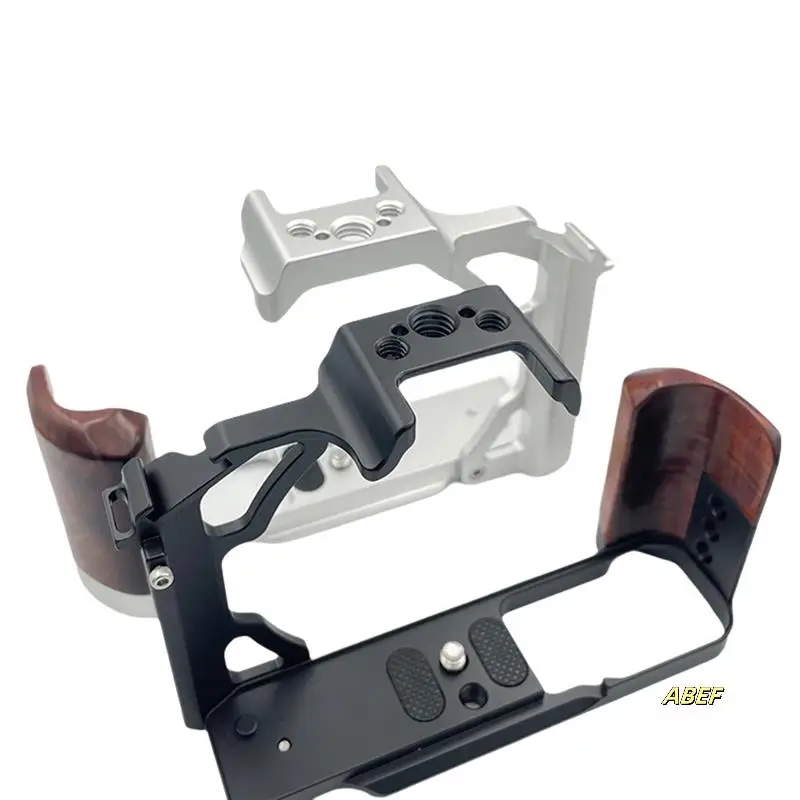 

Wood Handle Aluminum Alloy Camera Cage Stabilizer Rig For Nikon ZFC Cameras