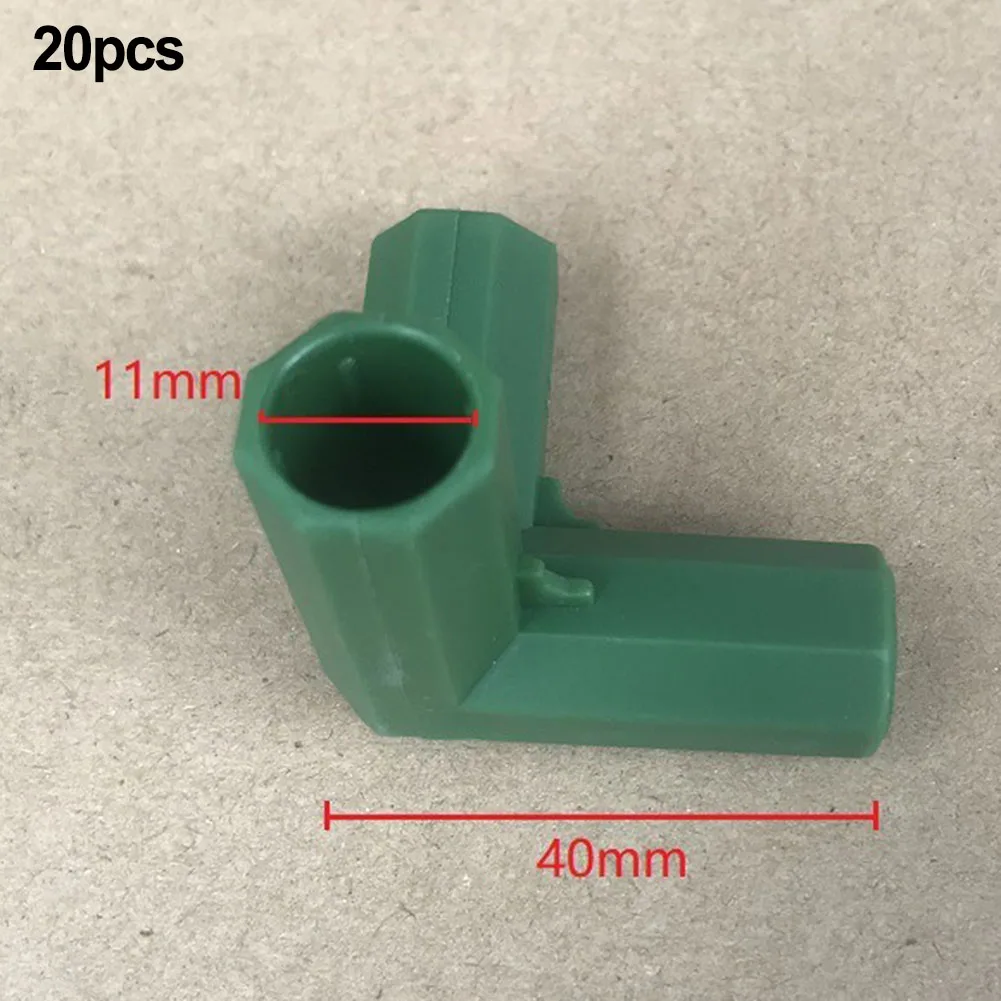 Flower Stand Support Gardening Frame Connectors For Gardening Projects 11mm Inner Diameter PP Plastic Construction