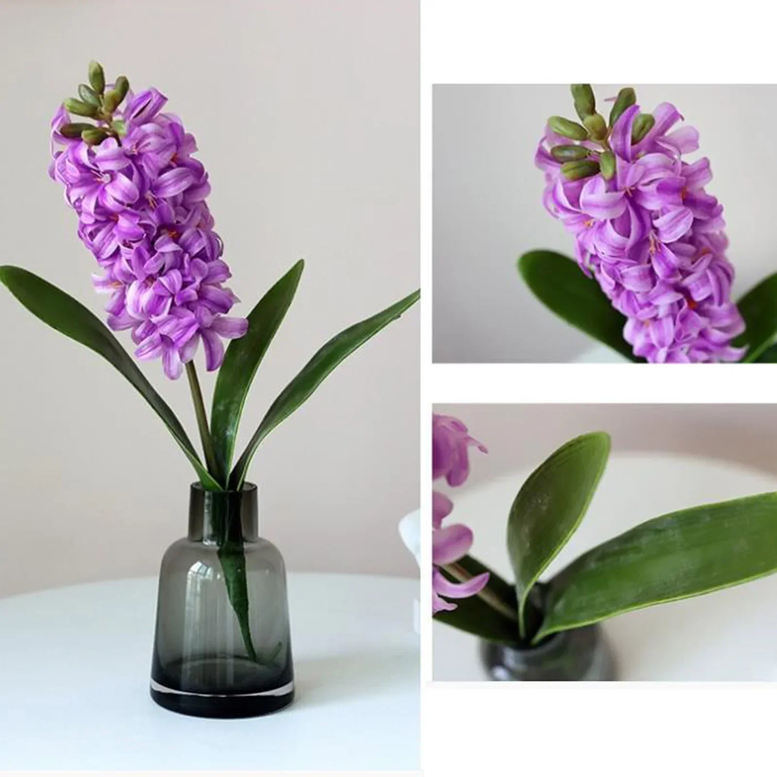 Artificial Hyacinth PE Hyacinthus Orientalis Simulation Flowers Plastic Real Touch Material: PE Romantic And Warm Decorations