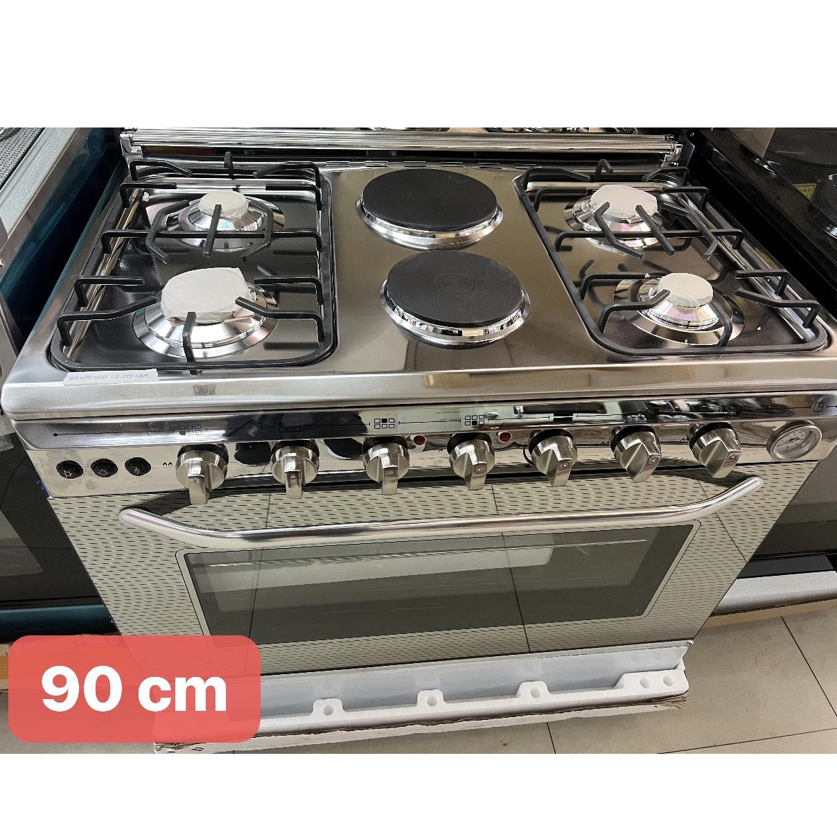 for6 stainless steel commercial six burner electric gas cooker range stove with grill and oven