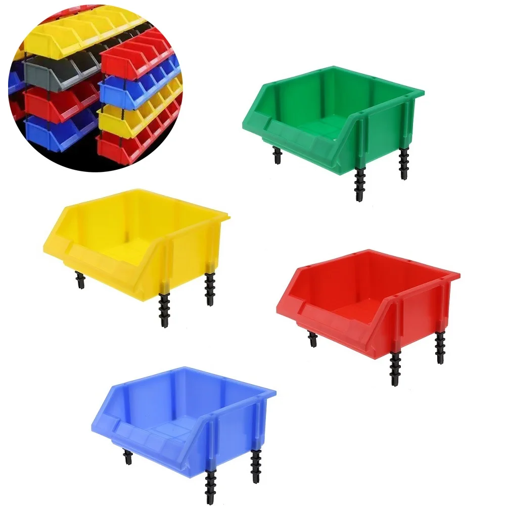 Classification Case Parts Box Workshop Equipment 180*180*80MM 1Pc Blue/Red/Yellow/Green Thick Bevel Goods Shelves