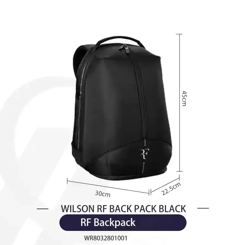 Wilson 2025 Новый теннисный рюкзак RF Tournament Racquet Bag Federer Профессиональный теннисный рюкзак Многофункциональная спортивная сумка
