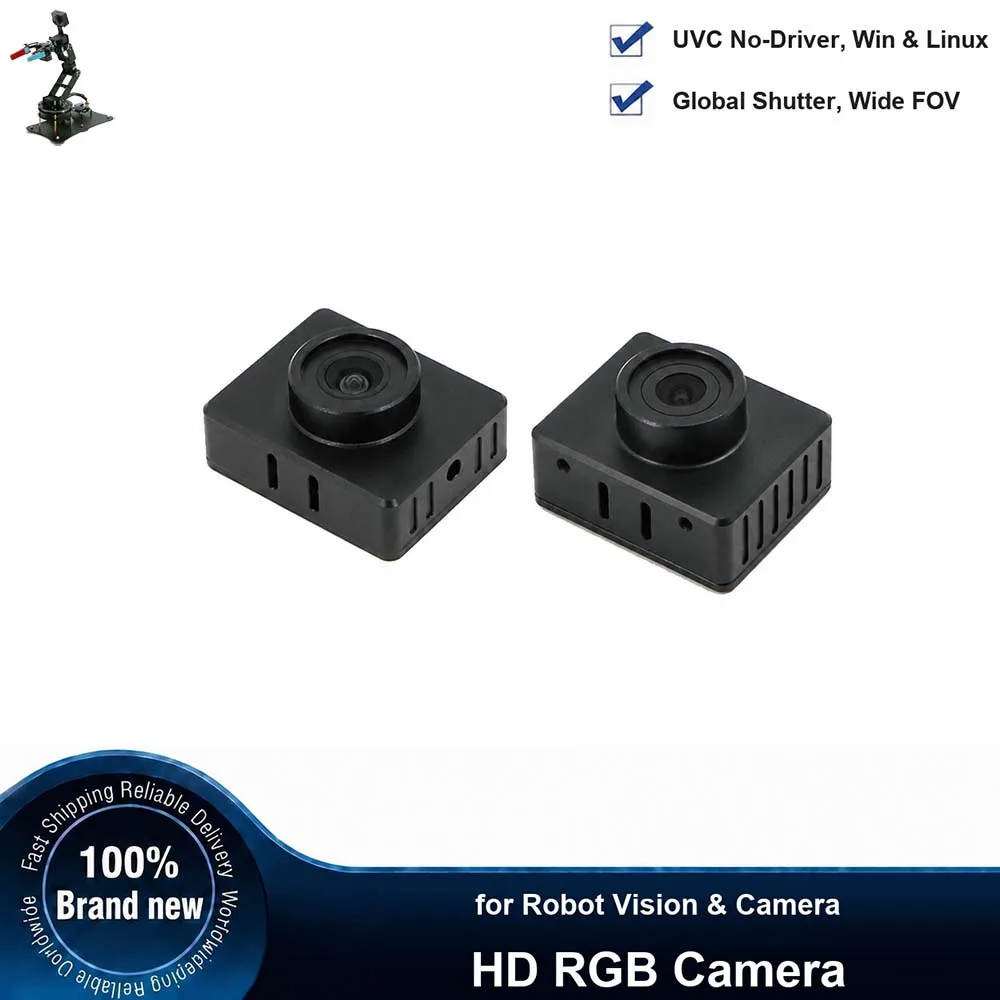 Wide Angle Global Shutter 30FPS USB Camera Driveless 1080P 720P RGB Colorful Vision, Compatible RDK X5 Ubuntu ROS2 Windows Linux