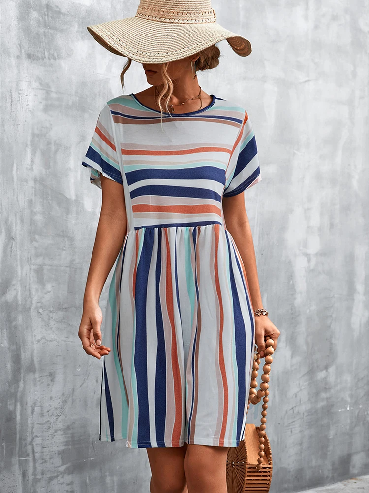 

Midi Party Dresses Formal Female Summer Knitted Graduation Prom Vintage Beach Clothes Luxury Holiday Women's Fashion Dresses