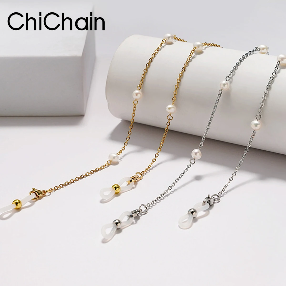 

Retro ins freshwater pearl glasses chain mask hanging rope anti-drop hanging neck glasses rope