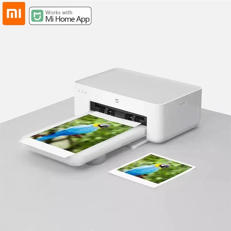 Xiaomi-impresora fotográfica Mijia 1S, papel fotográfico portátil de 3/6 pulgadas, Sublimación de Color de alta definición, aplicación remota inteligente