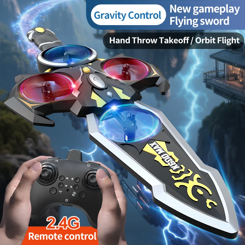 

2026 New Remote Controlled Flying Sword Drone Adult Rc Glider 3Speed Stunt Remote Controlled Anti FallMaterial 360 ° Stunt Flip