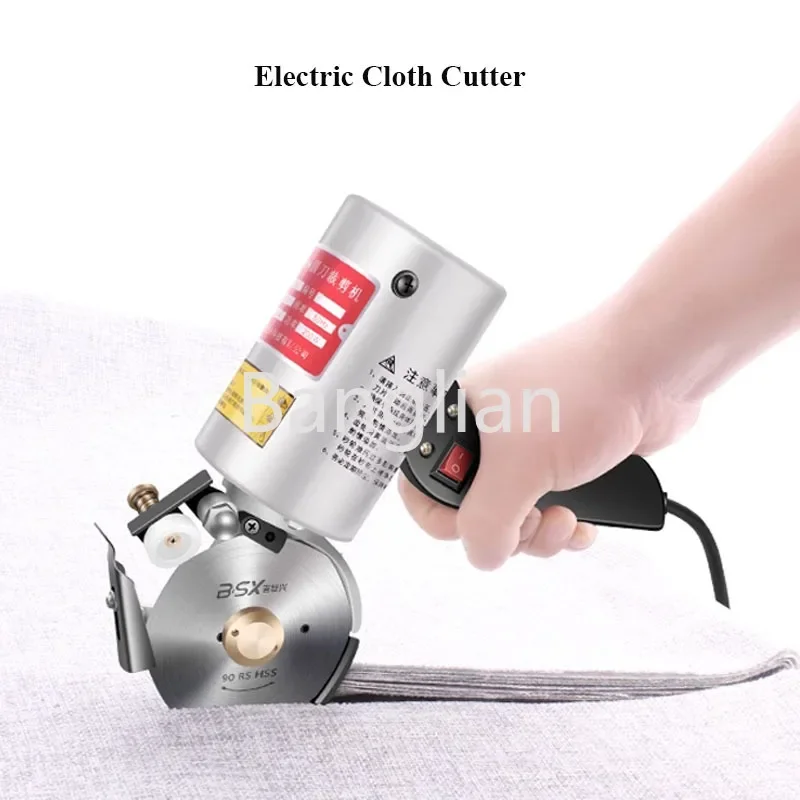 Electric Round Scissors, Round Knife Cutting Machine, Fabric Cutting Tool, Silk Leather Fabric Textile Cloth Cutting Machine