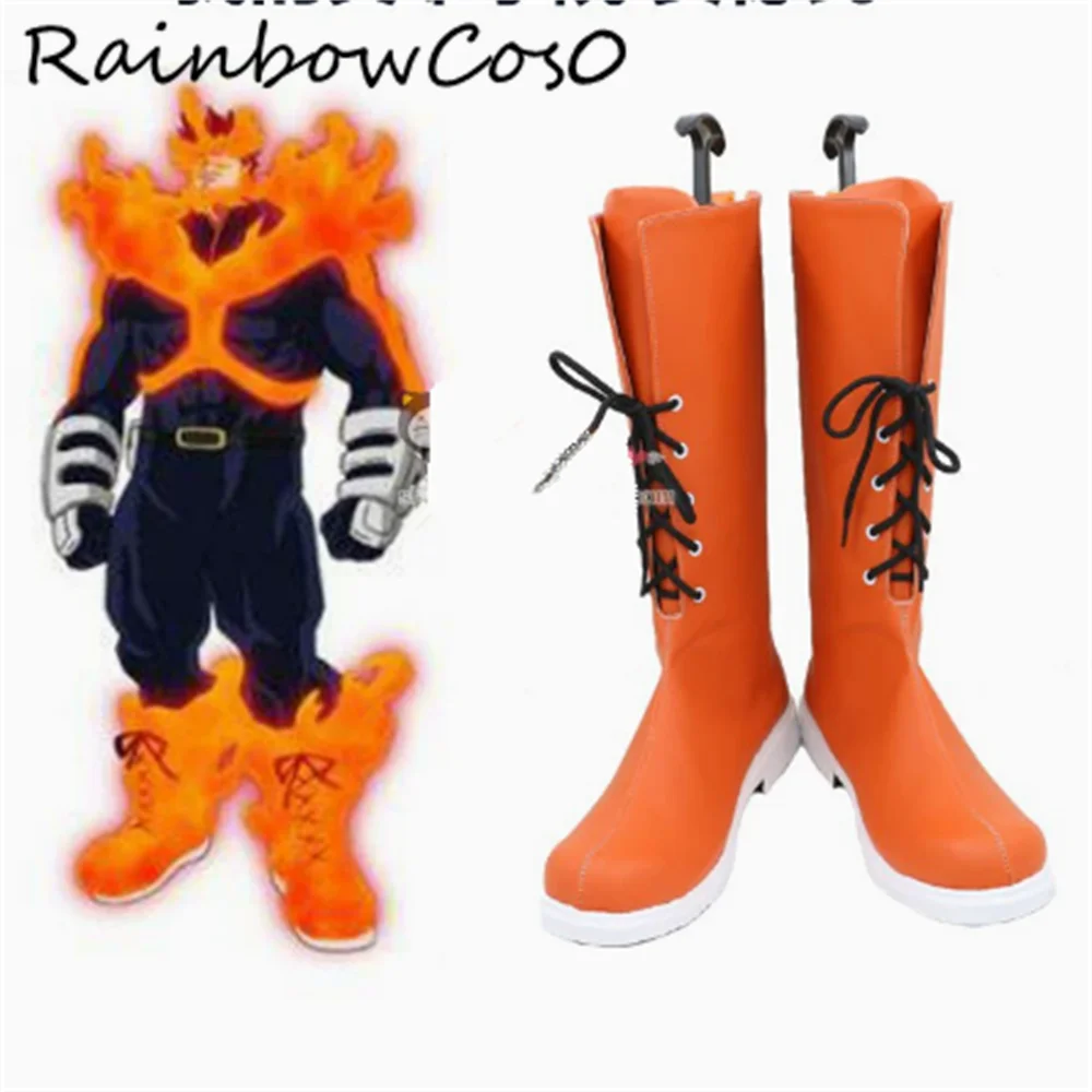 Endeavour Todoroki Enji Cosplay Shoes Boots Game Anime Party Halloween RainbowCos0 W4920
