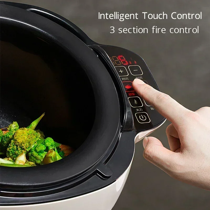 110 V/220 v Tamburo Macchina di Cottura Automatica 6L Fornello Automatico Robot Commerciale Robot Intelligente Macchina di Cottura 2000 W