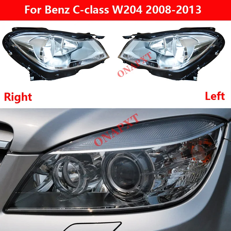 For Benz C-class W204 2008-2013 C180 C200 Car Front LED Headlight Assembly Daytime Running Lamp Head Lamp Turn Signal Flashlight