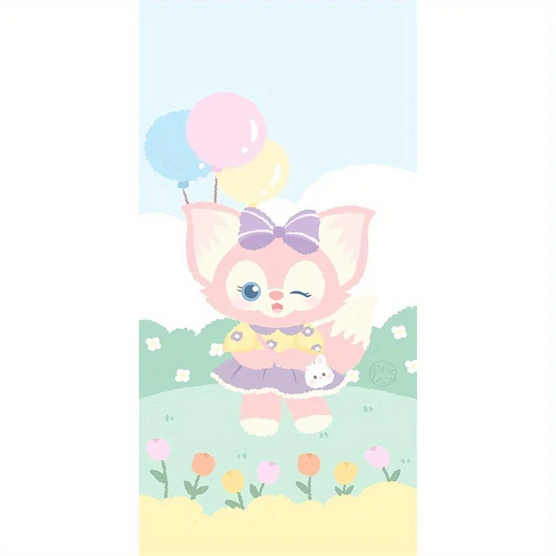 فسيفساء ديزني 5D كبيرة الحجم يمكنك صنعها بنفسك كارتونية لطيفة ملونة على شكل زهرة لينا بيل طقم طلاء دائري ومربع، هدية مثالية أ