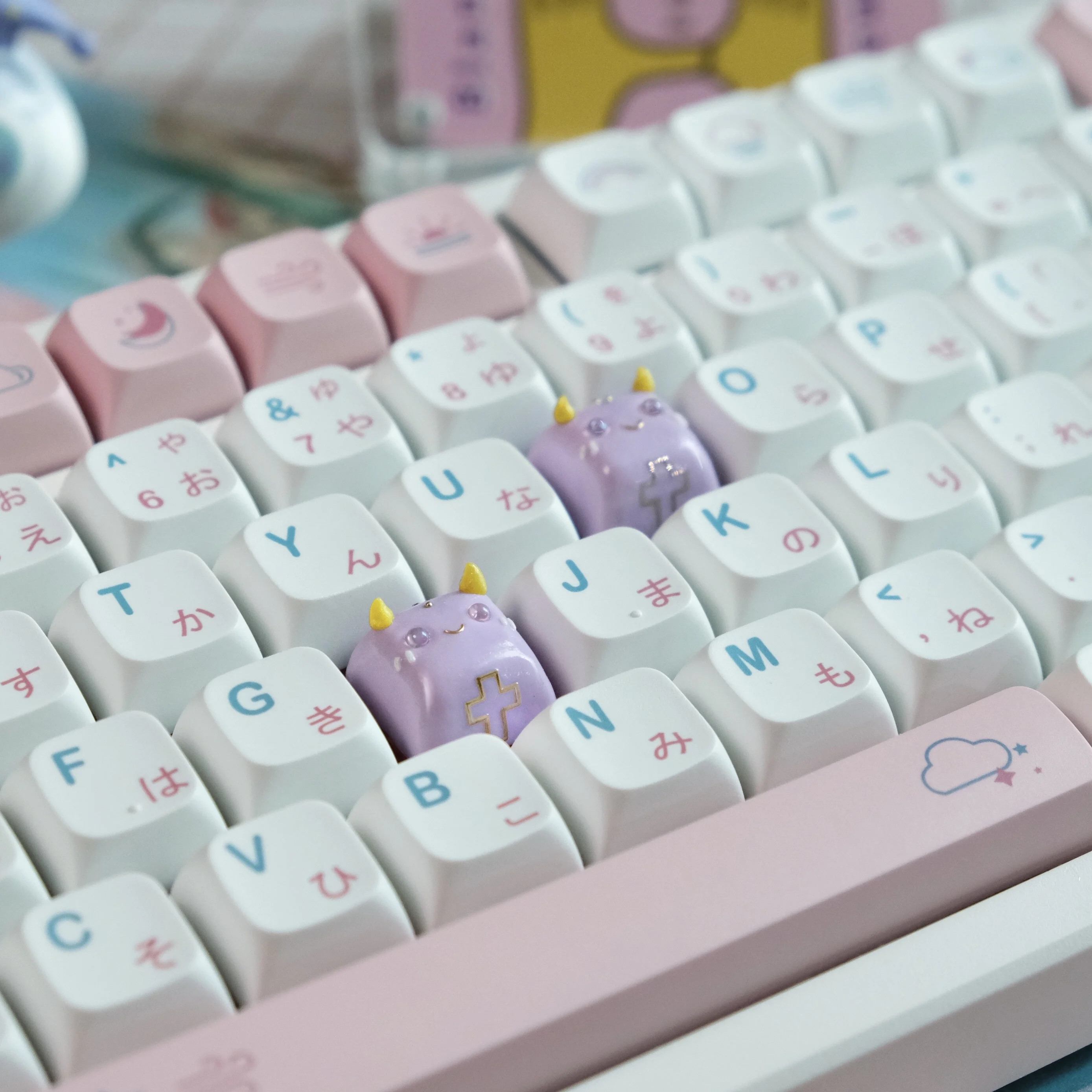 ESC Gebet Keycap Nette Papagei Personalisierte Handgemachte Keycap Kreative Geschenk Geeignet für Mechanische Tastatur