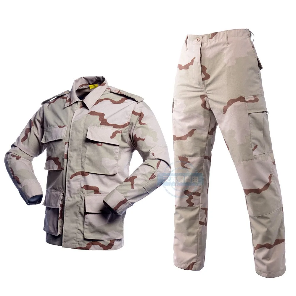 Three Color Camouflage DCU Suit Black Hawk Down BDU Tactical top and pants