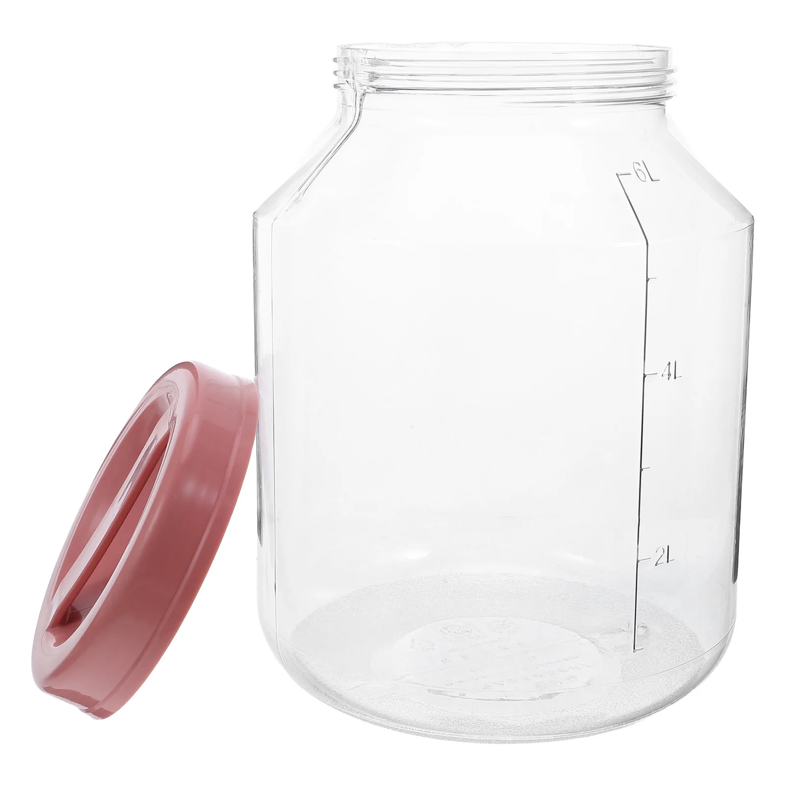 

6L Transparent Plastic Jar Airtight Lid Fermenting Kimchi Pickling Grain Vegetable Storage Container Household Kitchen Pantry