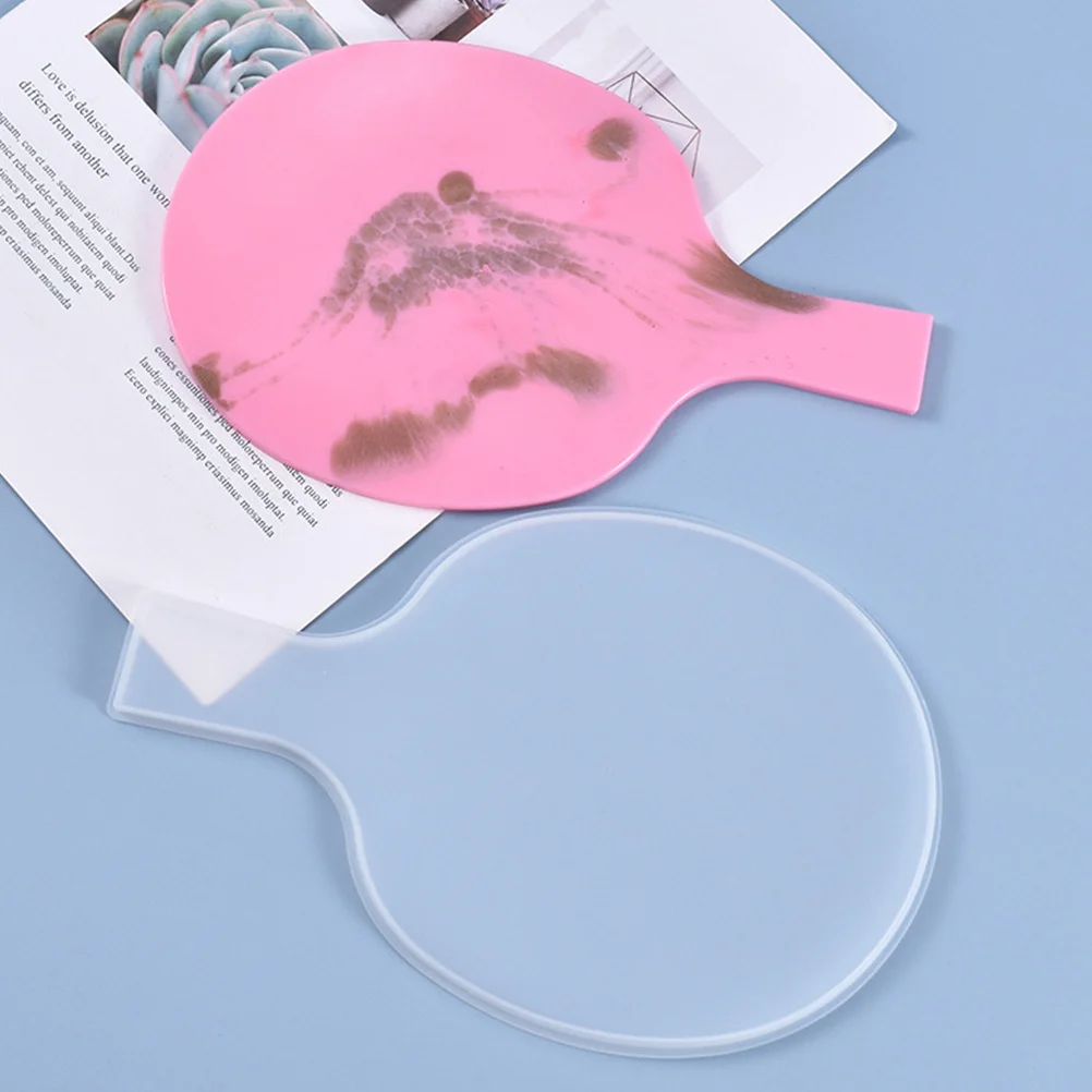 

Creative Silicone DIY Mold Table Tennis Bat Shape for Crystal Resin Art Decorative Crafting Heat Resistant Reusable Ornament