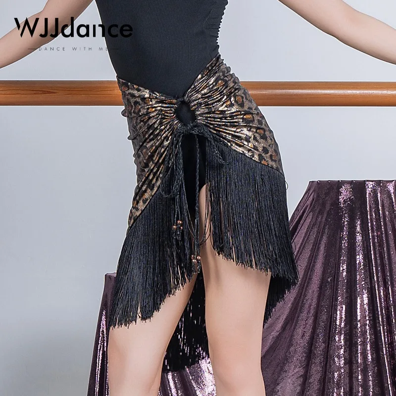 abito-da-ballo-latino-personalizzato-con-frange-sciarpa-per-fianchi-gonna-corta-da-donna-motivo-leopardato-dorato-gonna-a-mezza-lunghezza-con-coulisse-per-cha-cha