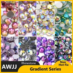 Gradient SS3-30 Non Hot Fix Rhinestones flat back crystal strass glitter stone for DIY manicure 3D nail art fabric garment