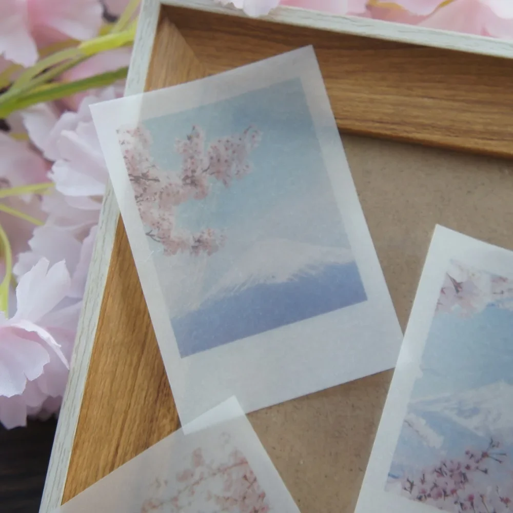 

30pcs Go to see scenery cherry blossoms are in full bloom Design Paper As Creative Craft Paper Background Scrapbooking DIY Use