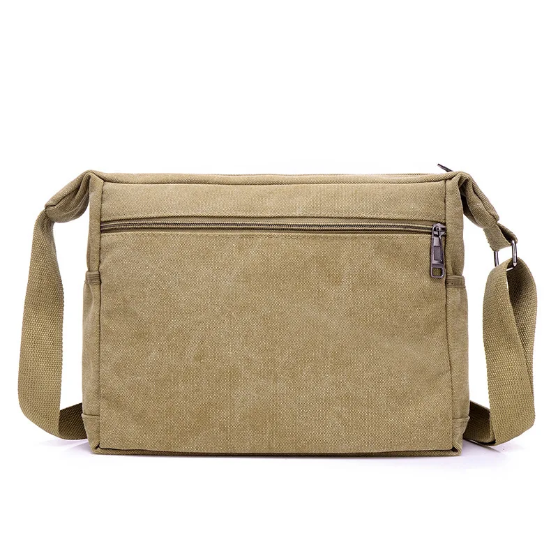 Bolso de hombro de lona para hombre, bandolera informal de viaje, de lujo, a la moda, de alta calidad