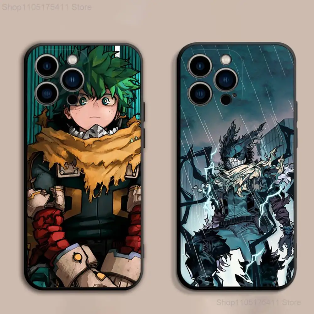 

My Hero Academia D-Deku Phone Case For iPhone 17,16,15,14,13,12,Pro,Max,Plus,E,SE4,Air,Mini Black Soft Cover