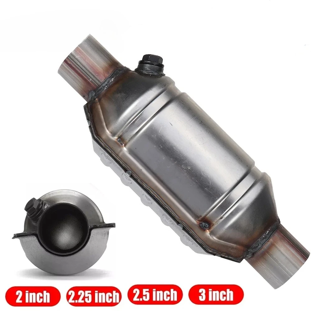 

2'' 2.25'' 2.5'' 3" Inch Universal Car Catalytic Converter 400 Cells High Flow Catalyst Converter Stainless Steel Euro1 Weld-On