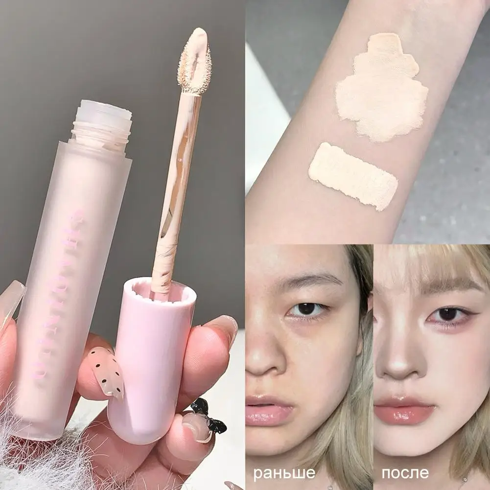 3-Farben-Flüssig-Foundation-Concealer-Creme, volle Deckkraft für Hautunreinheiten, Augenringe & Sommersprossen, wasserfest, ölregulierend, Make-up