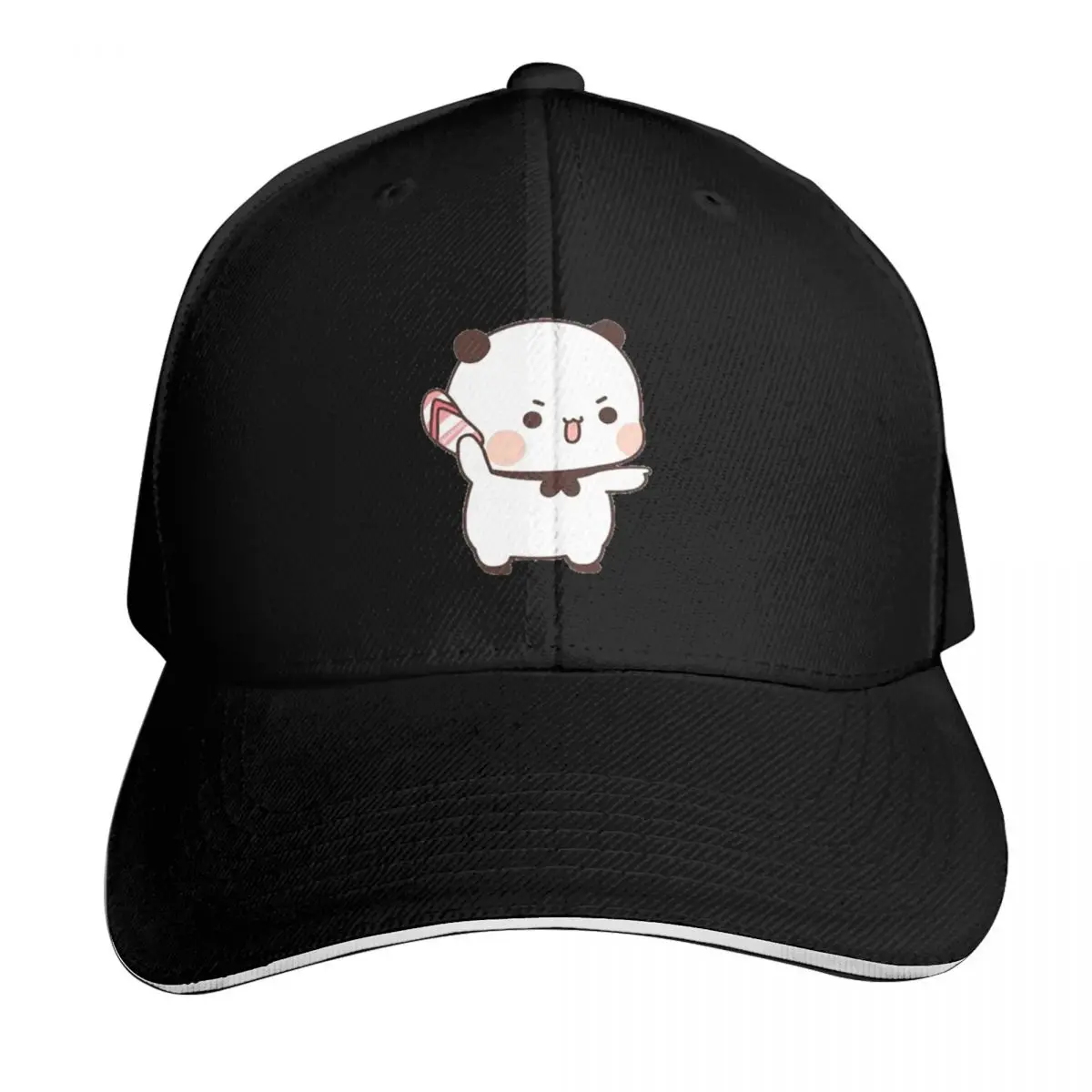 Cute Bubu is Throwing Flip-flops At Dudu Since He Teases Bubu Baseball Cap Men Women Casual Summer Sport Sun Cap