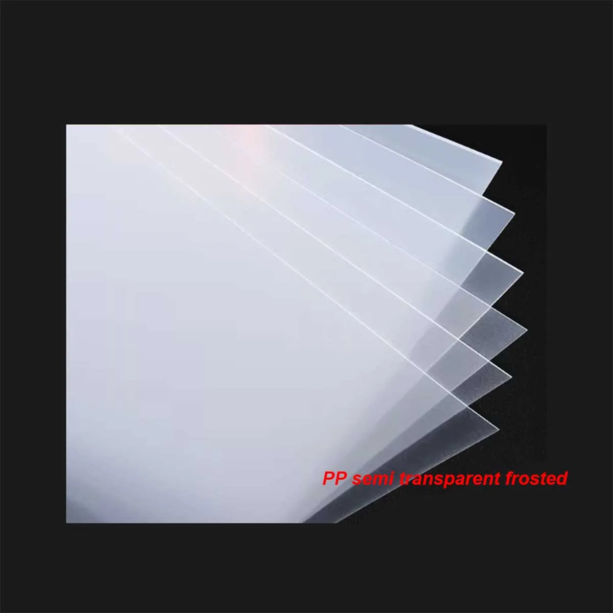 PP Board Semi Transparent Frosted Plastic Board/Pvc Board Semi Hard Soft Partition Endurance Pet Board Processing Customization