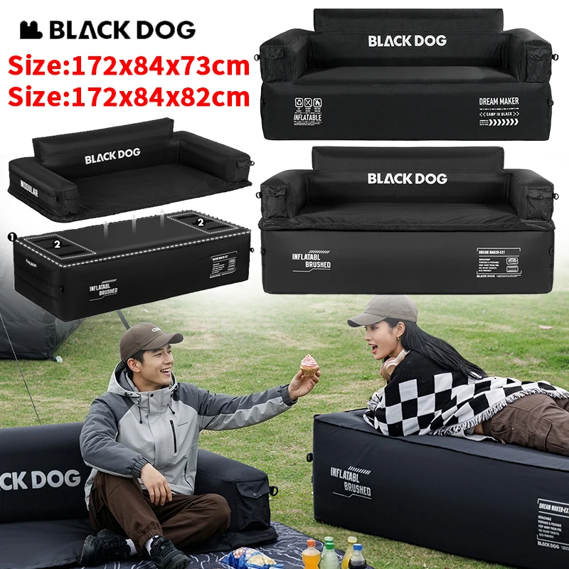 BLACKDOG Double Inflatable Sofa Quick Inflation Deflation Widened Detachable Top and Bottom Outdoor Travel Camping Tent Supplies