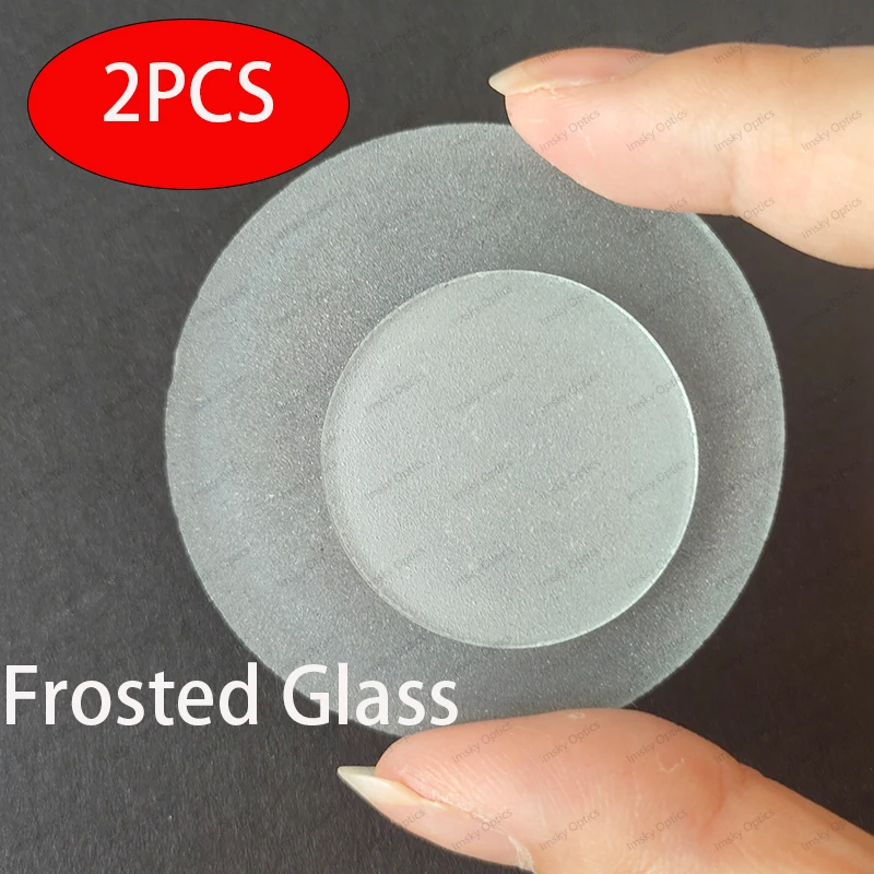 

2pcs LED Torch Frosted Round Flat Glass Diameter 35mm 44.5mm 50mm 59mm 64mm 69mm Lampshade For LED Lamp Down Light Flashlight