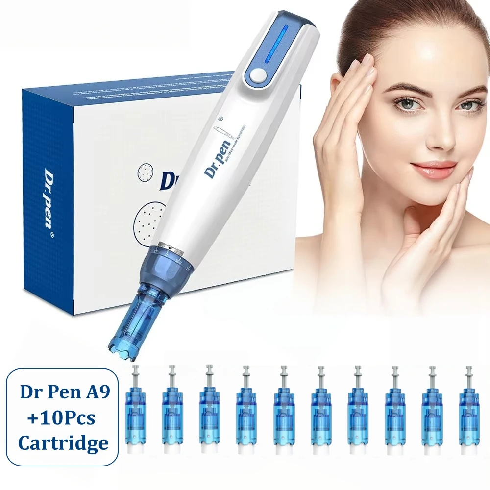 dr-pen-a9-d'origine-avec-10-cartouches-stylo-de-microneedling-sans-fil-stylo-dermique-appareil-de-soin-de-la-peau-longueur-de-l'aiguille-02-mm