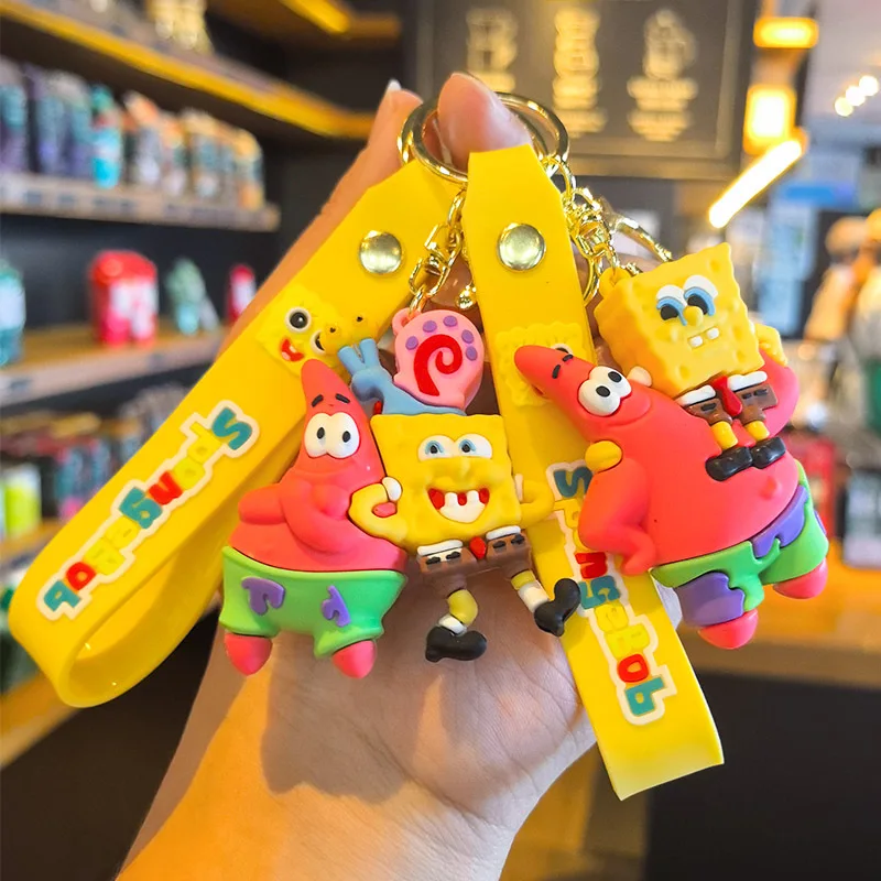 

SpongeBob SquarePants Keychain Cute Cartoon Figurine New Year Gift Teacher's and Student's Gift Small Gift Present Cartoon Frind