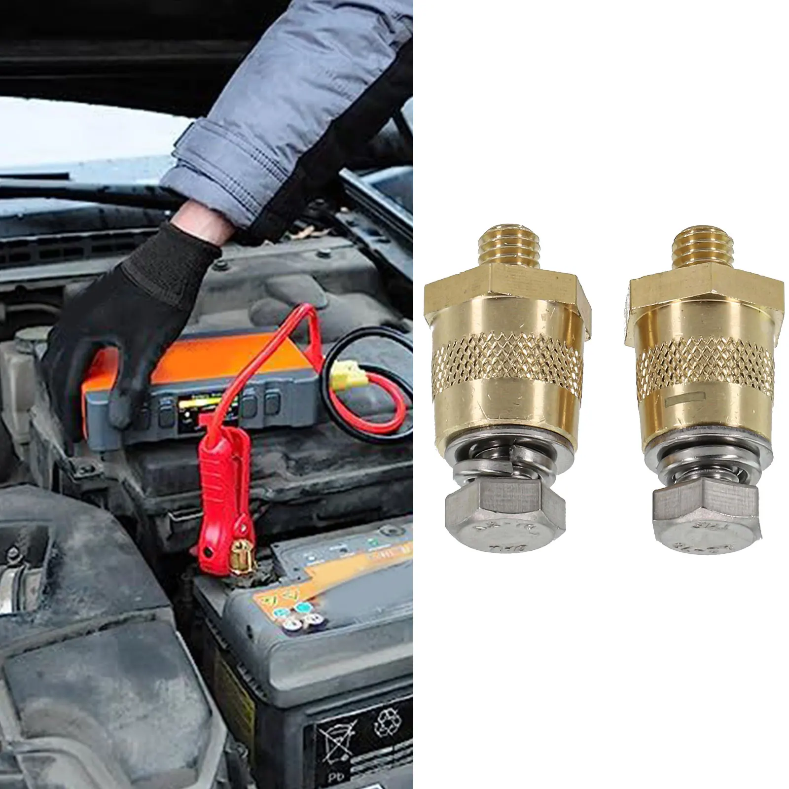 M8 موصل طرفي للبطارية محول آخر من النحاس الصلب لبطاريات الليثيوم سهلة التركيب والأسلاك الآمنة