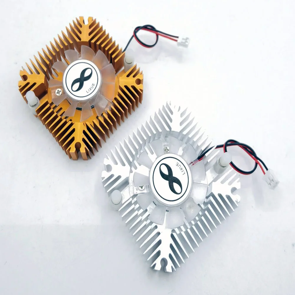 1Pcs 5Pcs 10Pcs 5W 10W High Power Led Heatsink With Fan Aluminium Cooling For 5W/10W Led 12V