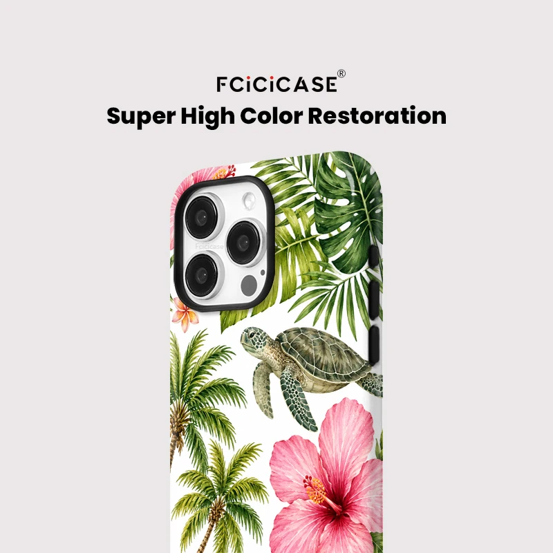 Fcicicase Magnetic Phone Case For iPhone Air 17 15 16 Pro Max 14 13 12 11 Flower Starfish Conch Sea Turtle For Magsafe Cover - view 4