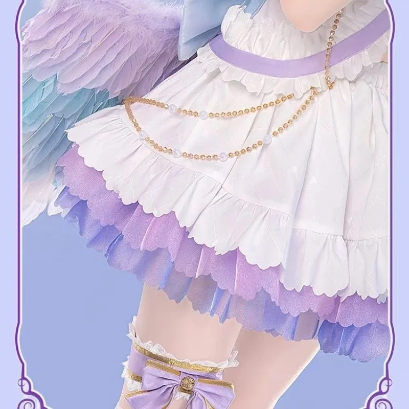 Yazawa Nico Cosplay Costume Anime LoveLive White Valentine's Day Angel Sweet Dress Girl Uniform Full Set Carnival Party Dress Up - view 2