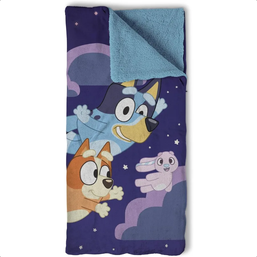 

Silk Touch Throw Blanket Sherpa Slumber Bag 27 x 56 Inches