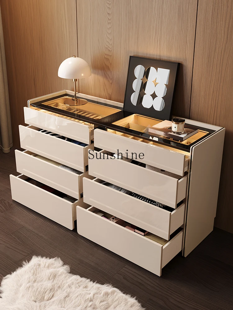 Modern dresser chest integrated bedroom makeup table