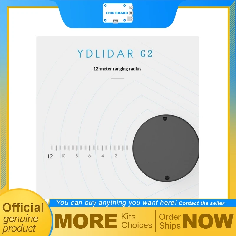 EAI YDLIDAR G2 LiDAR Radar Sensor, 360° ROS-Compatible Laser Scanner for AGV and Robot Navigation