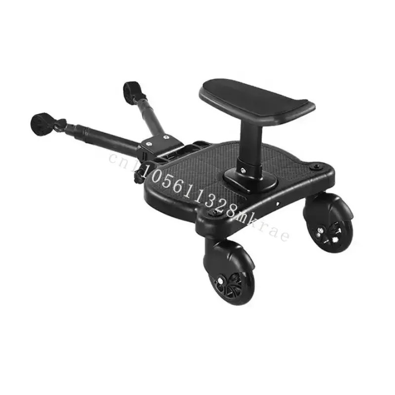 

New Universal 2-in-1 Stroller Ride Board with Removable Seat Stroller Glider Board Universal Stroller Child Board