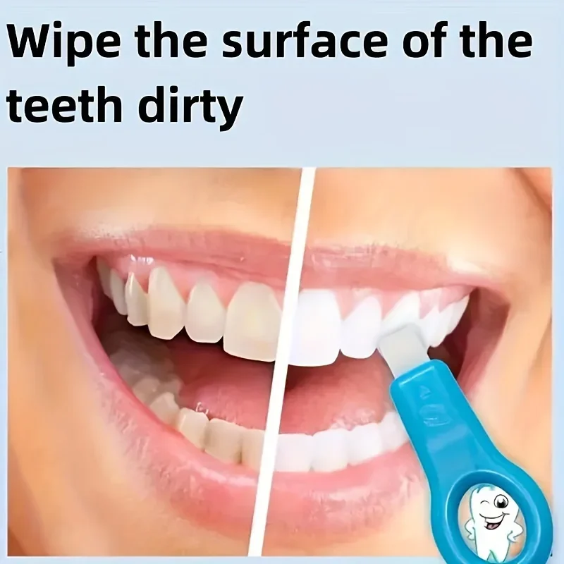 6-piece cleaning kit with manual stain remover - portable toothbrush kit for stubborn tooth stains