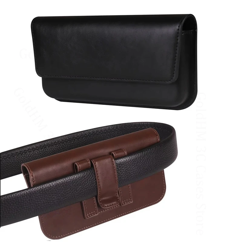 

For OnePlus Ace 5 Ultra Pouch Phone Leather Case For One Plus Ace 5 Racing ace3 Pro Waist Bag Belt Clip Phone Cover Ace 5 3V 2V
