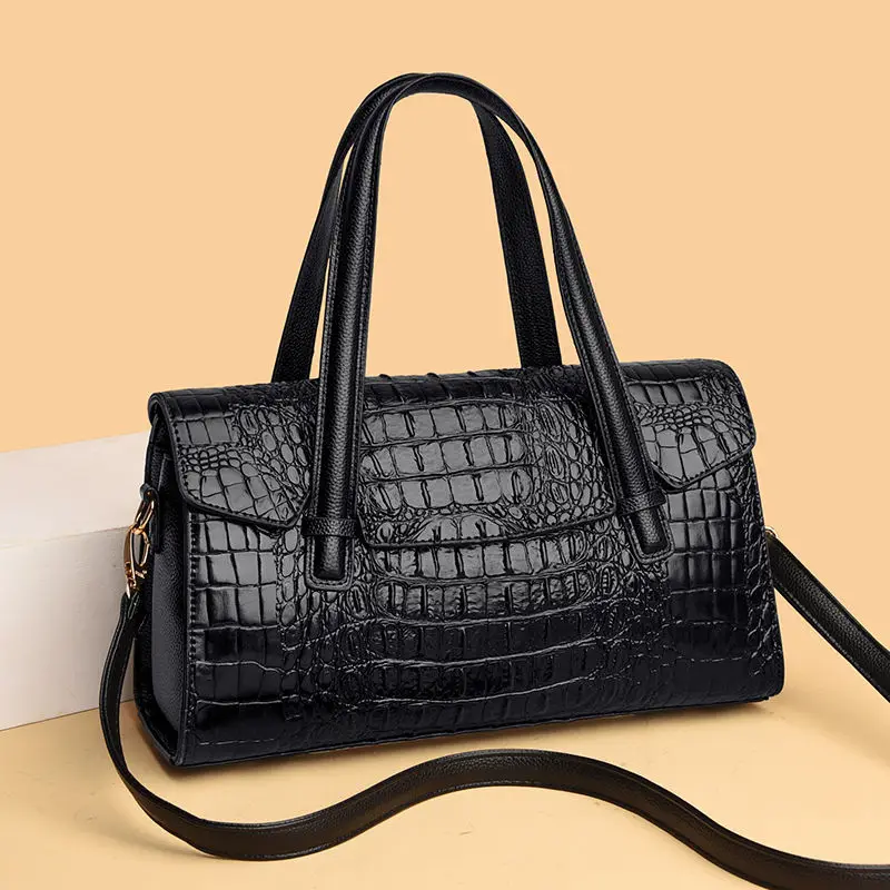 

High Quality Crocodile Luxury Leather Handbags Women Bags Designer Vintage Alligator Satchel Tote Lady Shoulder Bag for Women