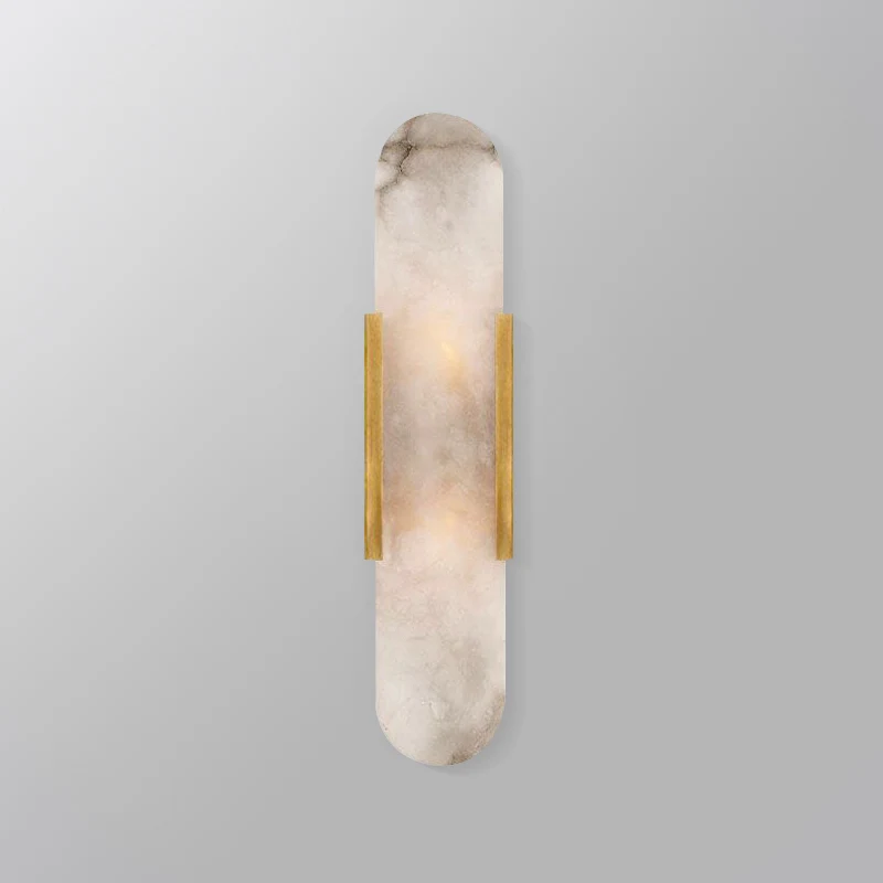 

Nordic creative natural marble living room wall lamp post-modern hardware bedside bedroom study designer wall lamp
