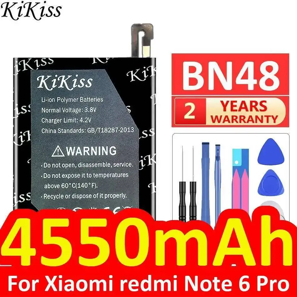 

Fast Charging BN48 Mobile Phone Battery For Xiaomi Redmi Note 6 Pro 4550Mah Long Lasting