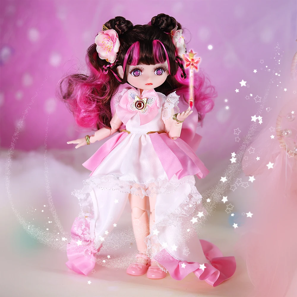 

DBS 1/6 BJD Little Angel Series joint Body doll With Machine makeup Including scalp eyes clothes girls gift toy girl